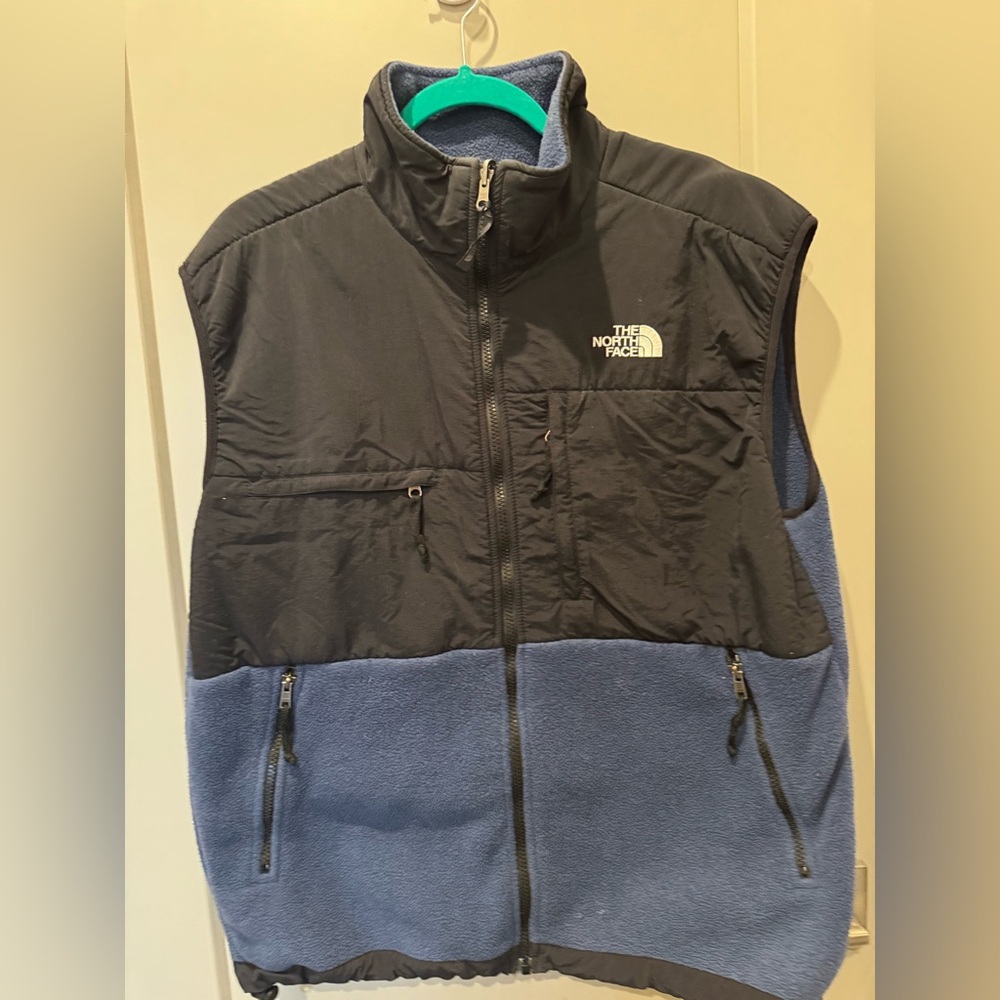 The North Face Men’s Black and Blue Vest